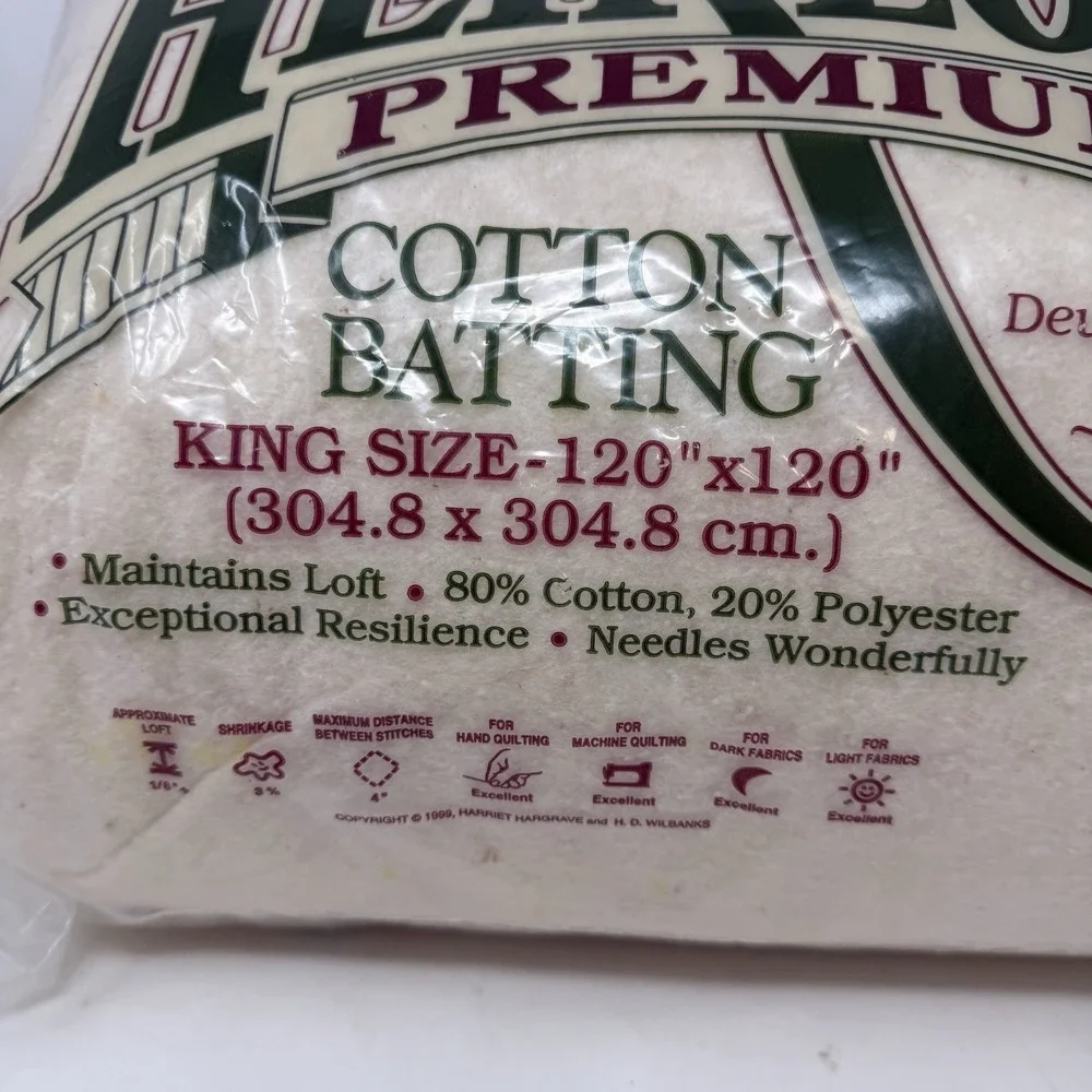 Hobbs Heirloom Premium 80/20 Batting King Size 120